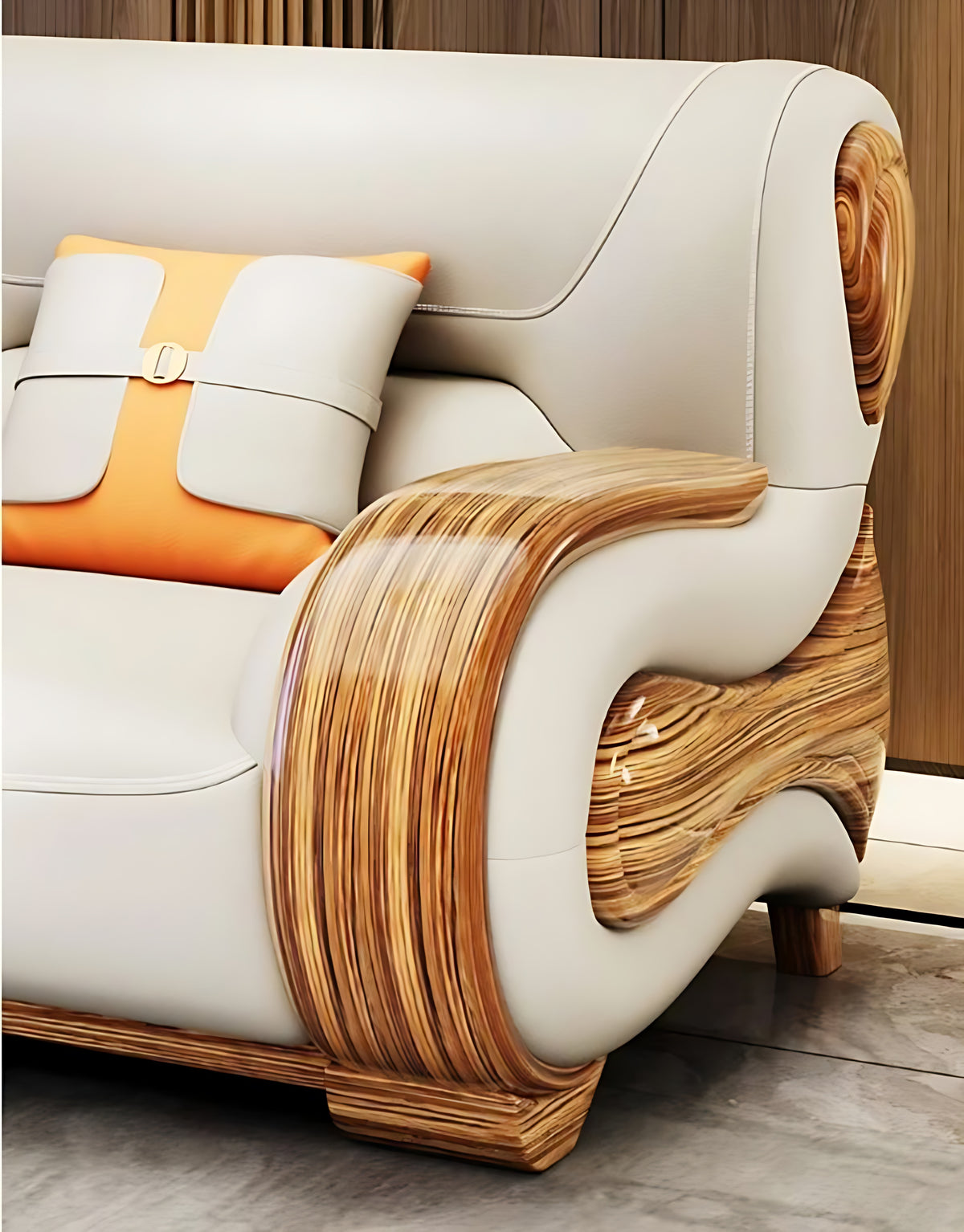 European Royal Leather Sofa Set / Ruchi