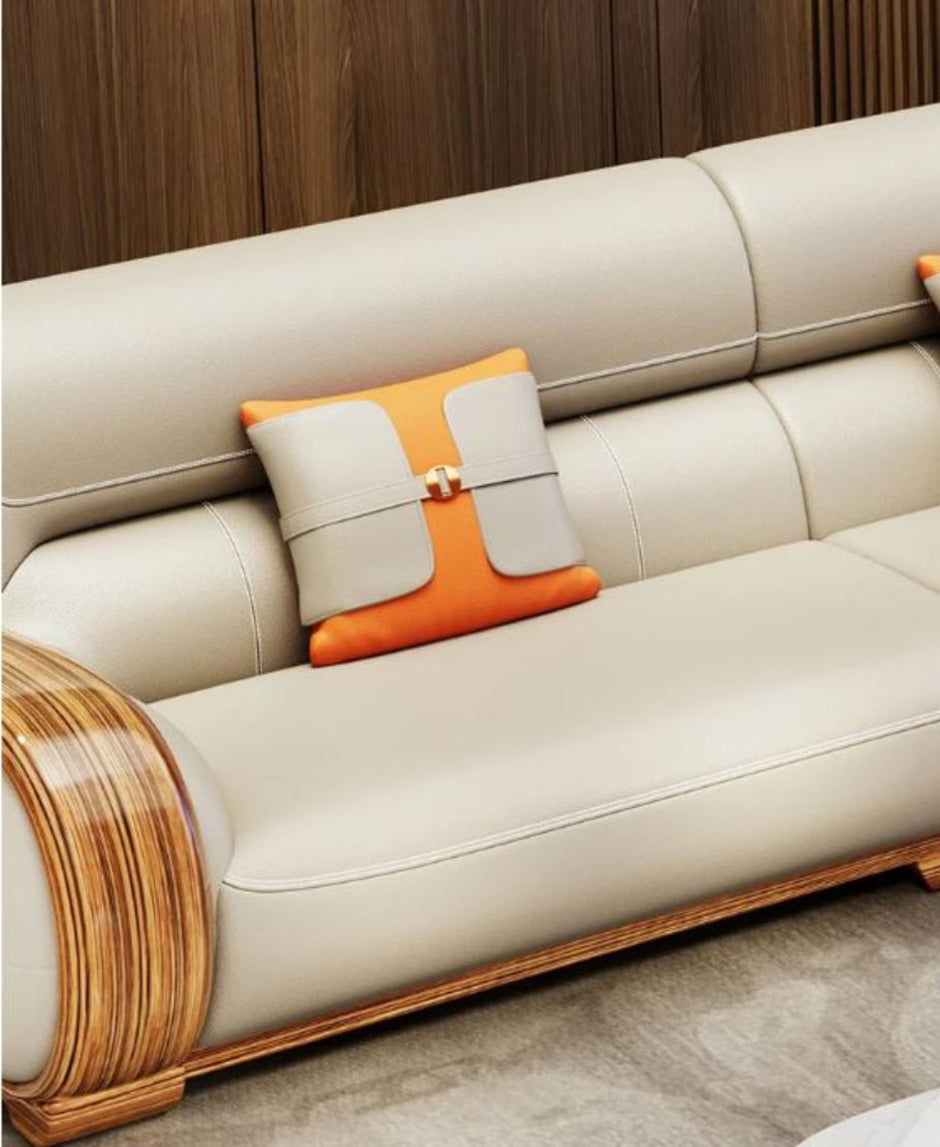 1+2+3 Seater Royal Leather Sofa Set / Ruchi