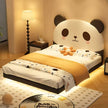 Panda Theme Leather Kids Bed With LED / Ruchi 