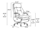 Ergonomic Modern Recliner Leather Office Chair / Ruchi