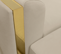 Fabric Upholstered Sectional Sofa