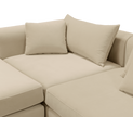 Fabric Upholstered Sectional Sofa