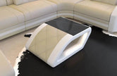 LED Coffee Table With Leather Upholstery / Ruchi