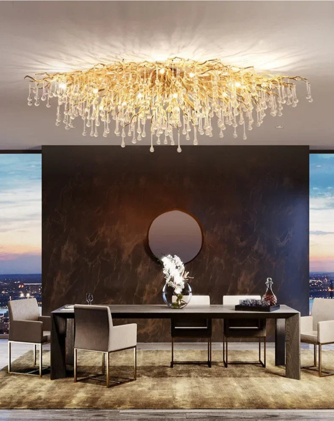 Crystal LED Ceiling Light Chandelier / Ruchi