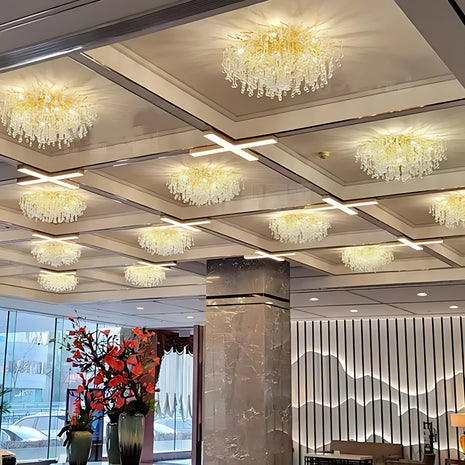 Luxury Crystal LED Ceiling Chandelier / Ruchi