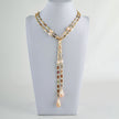 Colorful Stone Pink Pearl Necklace / Ruchi