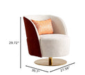 Swivel Design Metal Base Fabric Sofa Chair / Ruchi