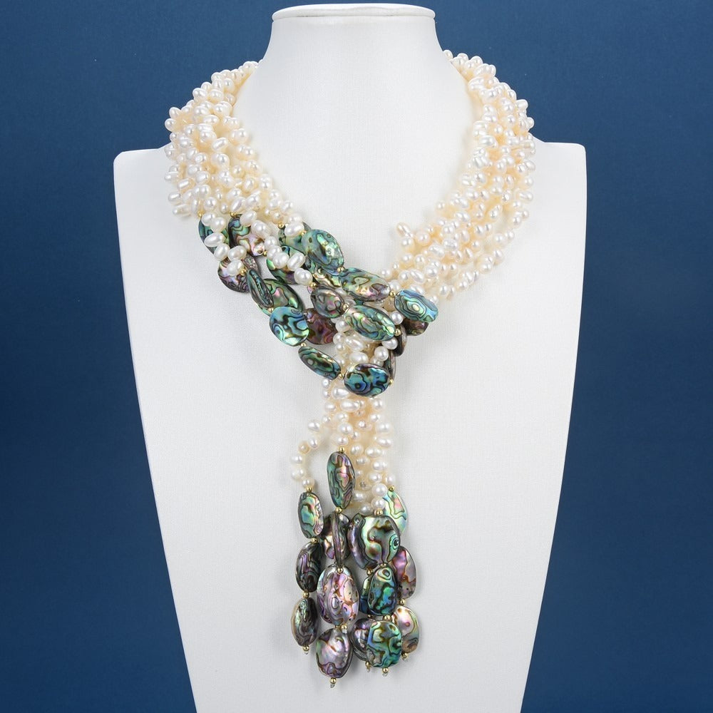 Women's Vintage Pearl Necklace / Ruchi