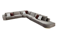 Modular Velvet L-Shaped Sectional Sofa