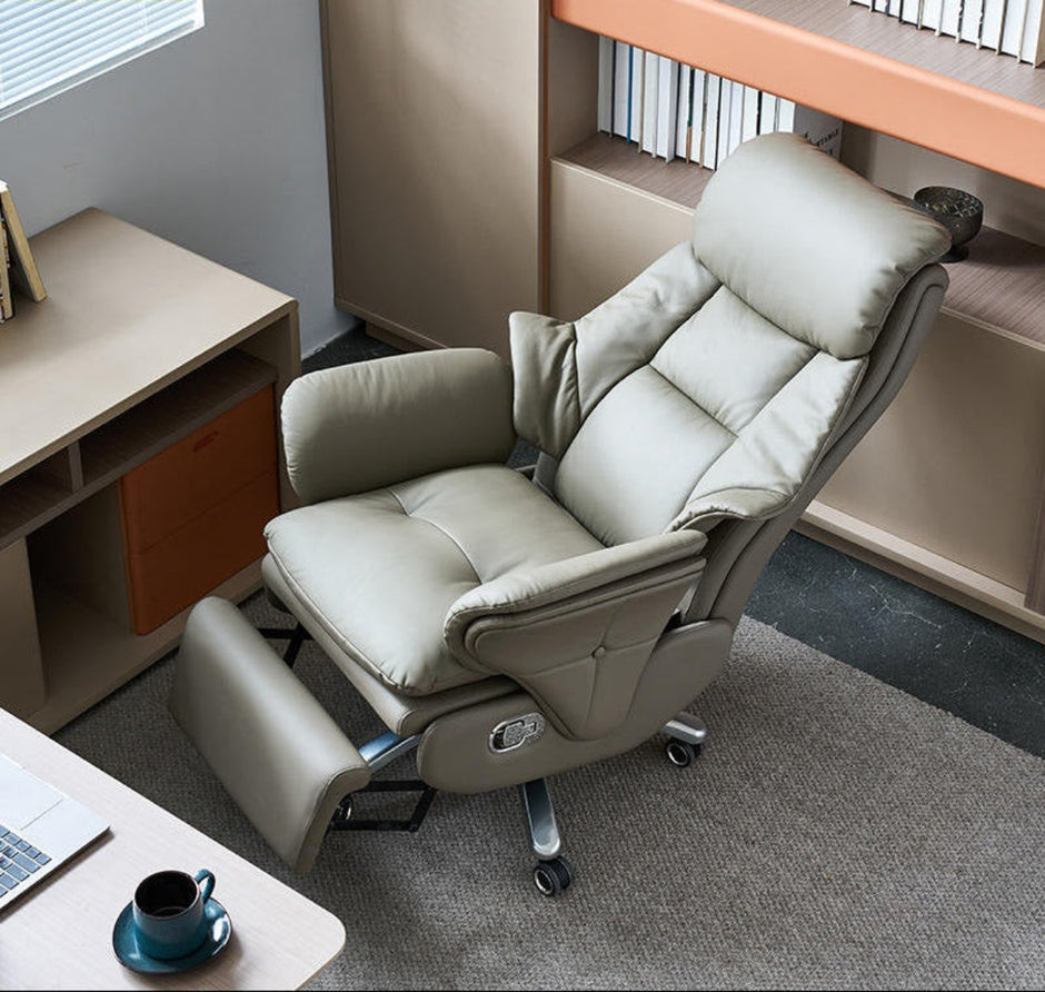 Power Recliner Leather Smart Office Chair