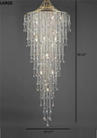 Modern LED Crystal Chandelier For Staircase