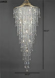 Modern LED Crystal Chandelier For Staircase / Ruchi