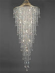 Modern LED Crystal Chandelier For Staircase / Ruchi