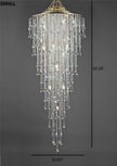 Modern LED Crystal Chandelier For Staircase / Ruchi