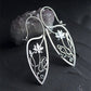 1 Pair Of Lotus Flower Design Silver Metal Earrings / Ruchi