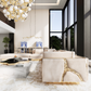 Fabric Upholstered Sectional Sofa / Ruchi