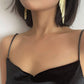 1 Pair Tassel Design Zirconia Brass Golden Earrings / Ruchi