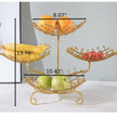 Multilayer Tray Grid Style Metal Fruit Basket Stand / Ruchi