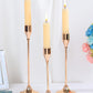 3 Pieces Trumpet Cup Shaped Metal Candle Holder / Ruchi