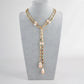 Colorful Stone Pink Pearl Necklace / Ruchi