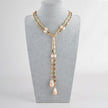 Colorful Stone Pink Pearl Necklace / Ruchi
