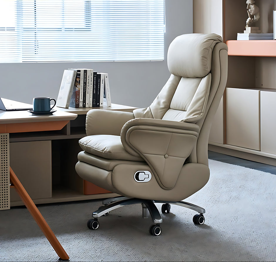 Power Recliner Leather Smart Office Chair / Ruchi