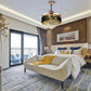 42 Inches Remote Controlled LED Fan Chandelier / Ruchi