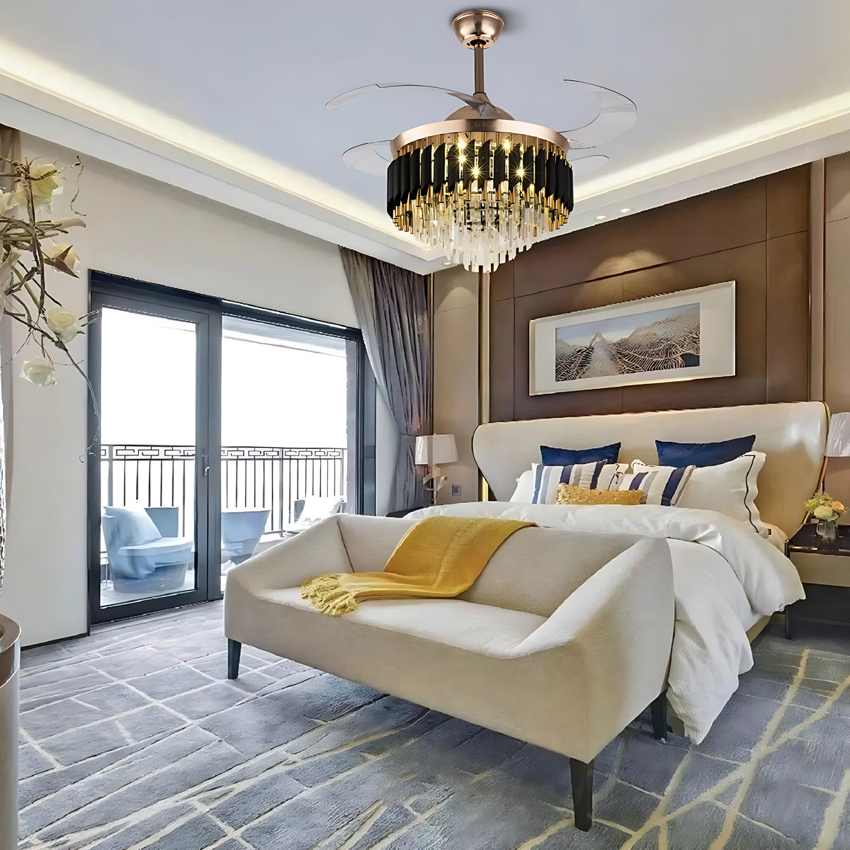 Ceiling Fan With Light And Remote / Ruchi