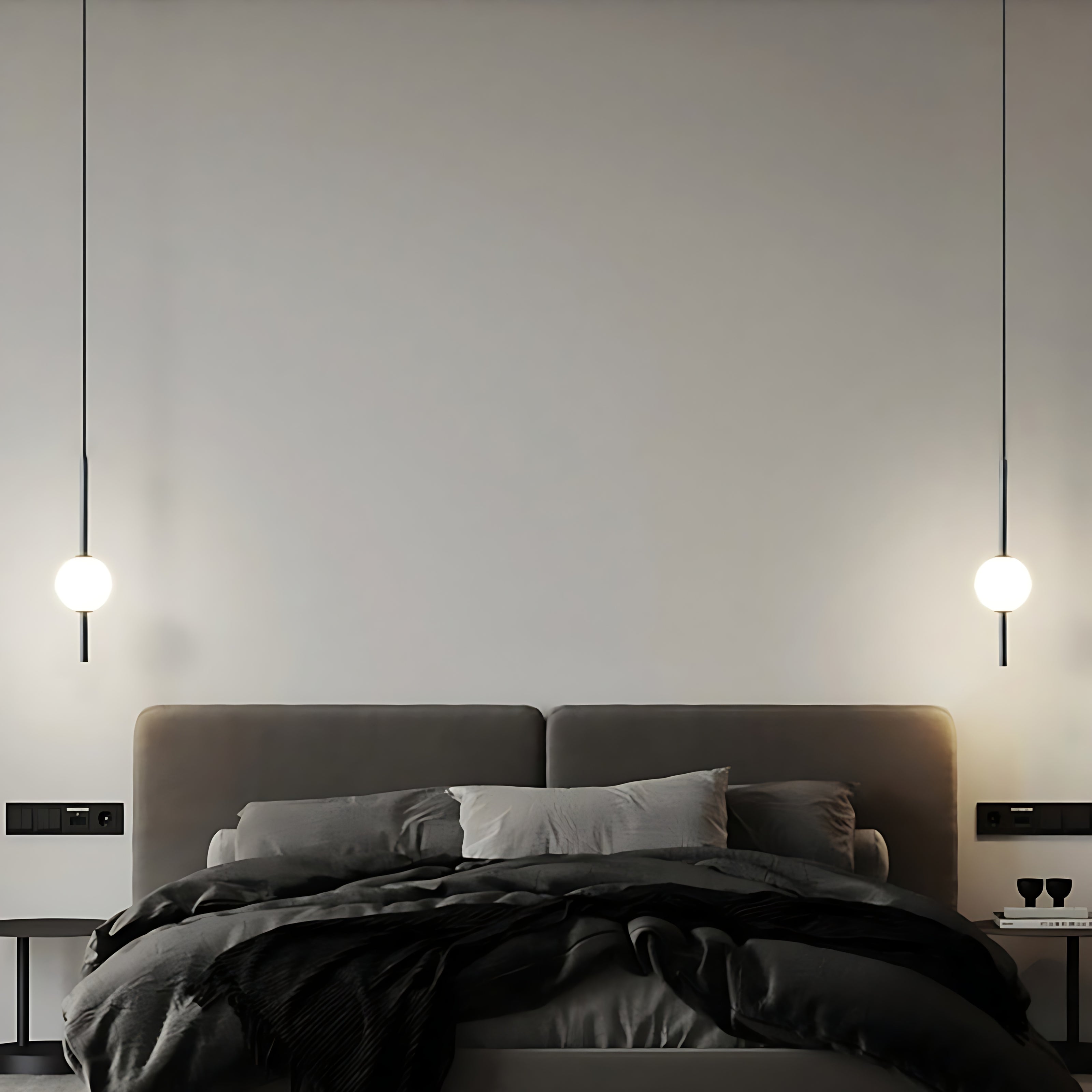 Round Glass Ball LED Pendant Light / Ruchi