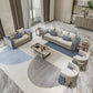 Modern Leather Living Room Sofa Set / Ruchi