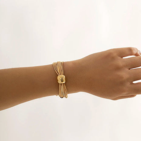 Chunky Multilayer Beaded Chain Bracelet / Ruchi