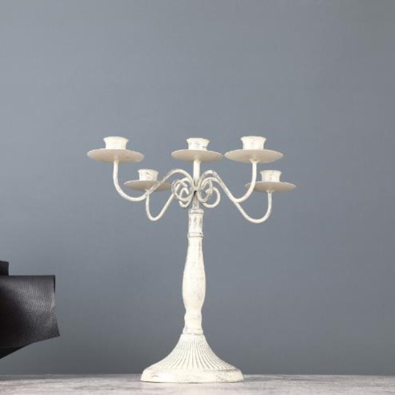European Style Metal Candlestick Candle Holder / Ruchi