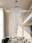 Modern LED Crystal Chandelier For Staircase / Ruchi