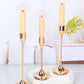 3 Pieces Trumpet Cup Shaped Metal Candle Holder / Ruchi