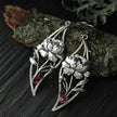 Beautiful Flower Design Crystal Metal Earrings / Ruchi