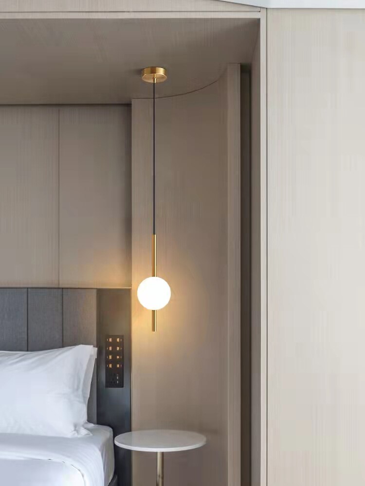 Elegant Glass Ball Design Hanging Lamp LED Pendant Light / Ruchi