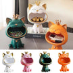 Endearing Laughing Cat Resin Statue / Ruchi
