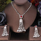 3 Piece Metal Bridal Jewelry Set / Ruchi