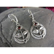 Rose Flower Design Crystal Metal Earrings / Ruchi