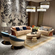 Italian Velvet Fabric Sofa Set / Ruchi