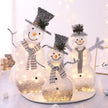 Christmas Snowman Metal Decorations With LED / Ruchi