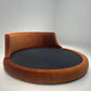 Modern Velvet Upholstered Round Bed / Ruchi