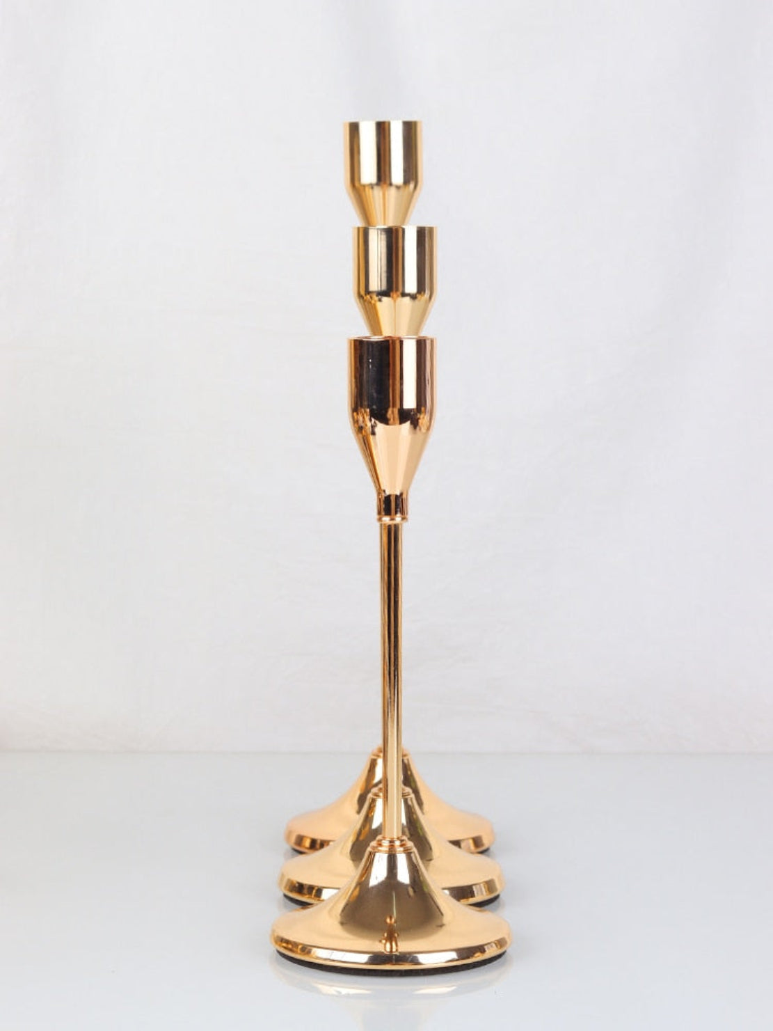 Decorative Metal Candle Holder Set Of 3 / Ruchi