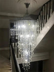 Modern LED Crystal Chandelier For Staircase / Ruchi