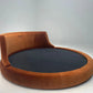 Modern Velvet Upholstered Round Bed / Ruchi