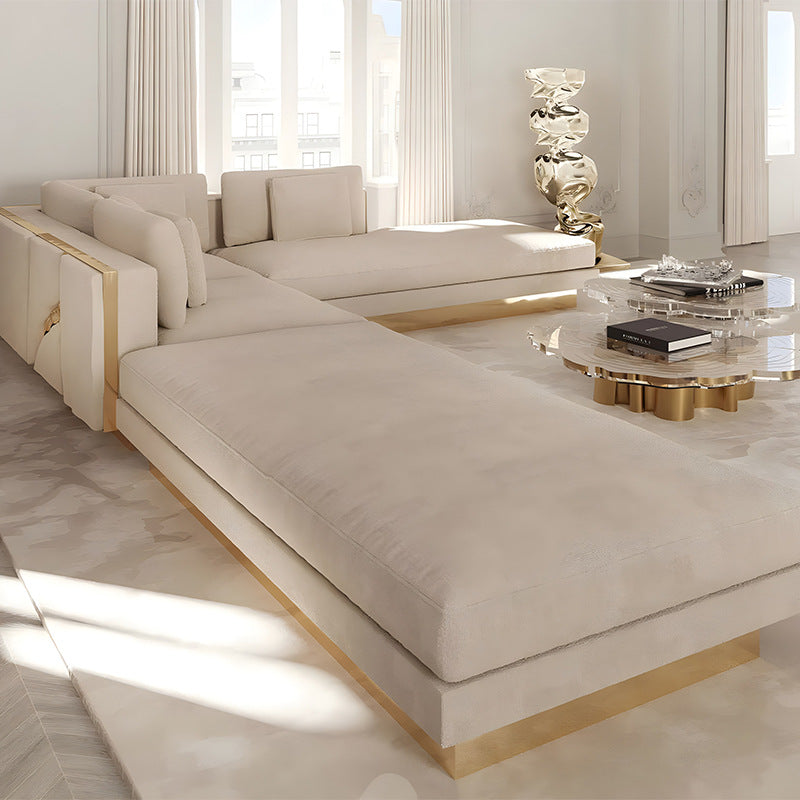Fabric Upholstered Sectional Sofa