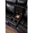 Leather Power Recliner LED Sectional Sofa  / Ruchi