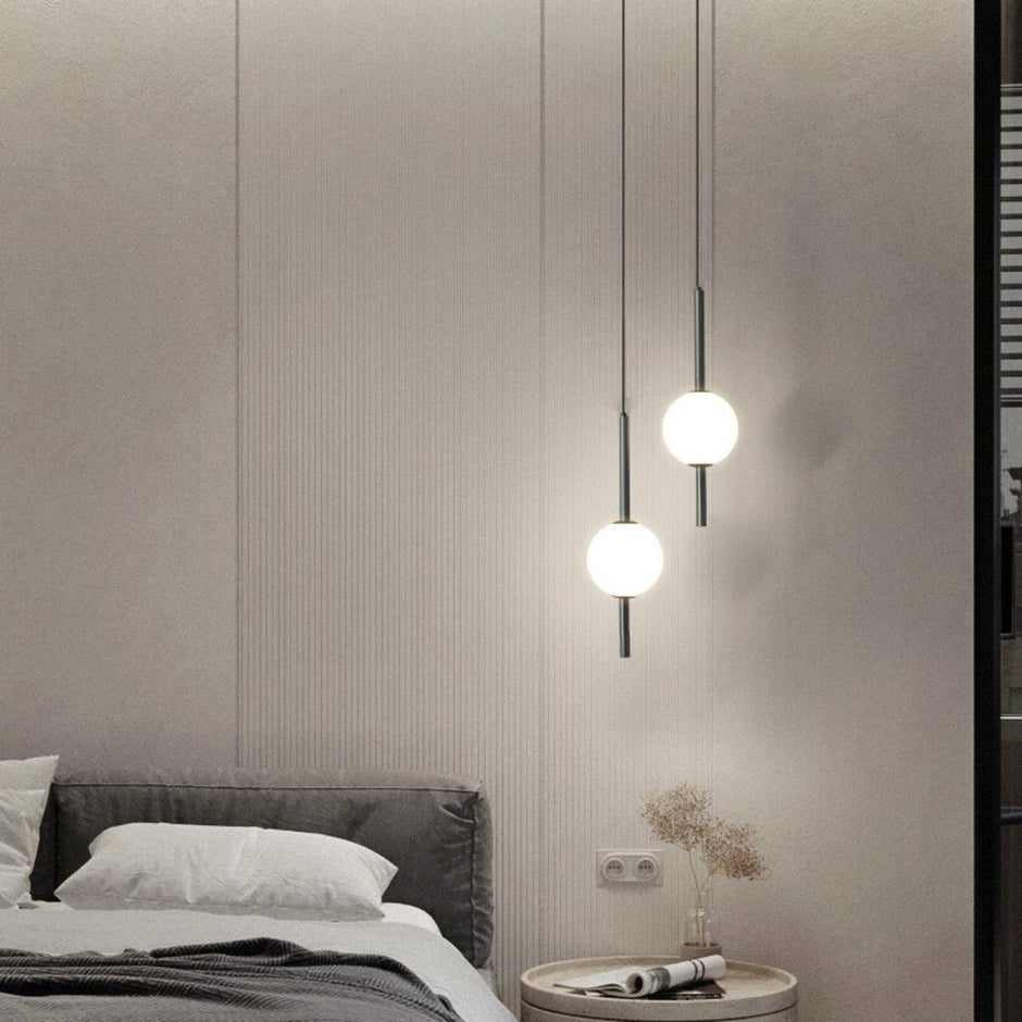 Round Glass Ball LED Pendant Light / Ruchi