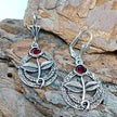 Rose Flower Design Crystal Metal Earrings / Ruchi