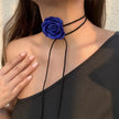 Floral Rope Choker Necklace / Ruchi